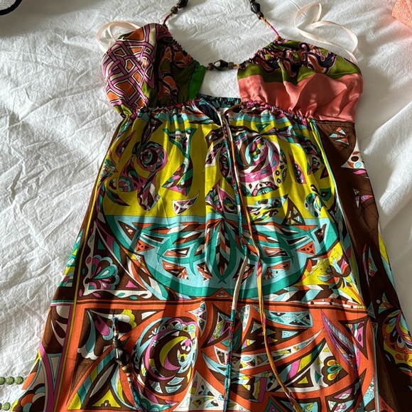 Silk multicolor maxi dress by Alice and Trixie - Picture 3 of 6